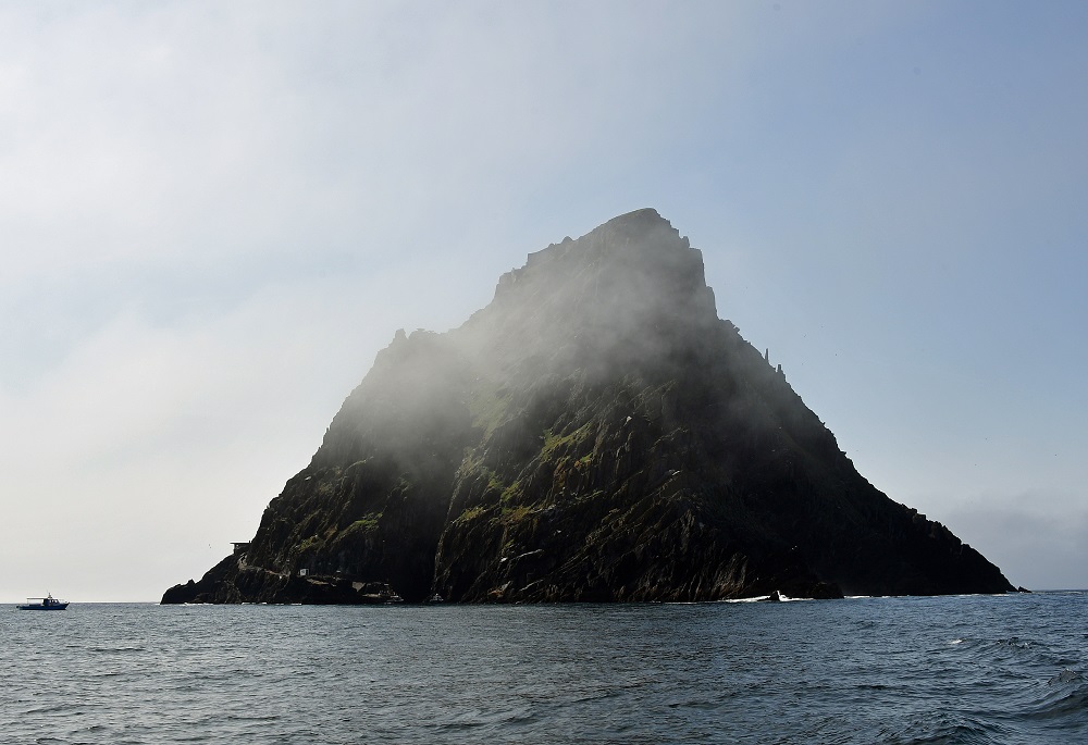 Skellig Michael from a boat